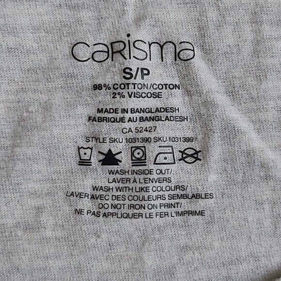 Carisma Girls Gray/White Under The Sea Seahorse Cotton Blend Tank Top - Size S - Picture 5 of 5